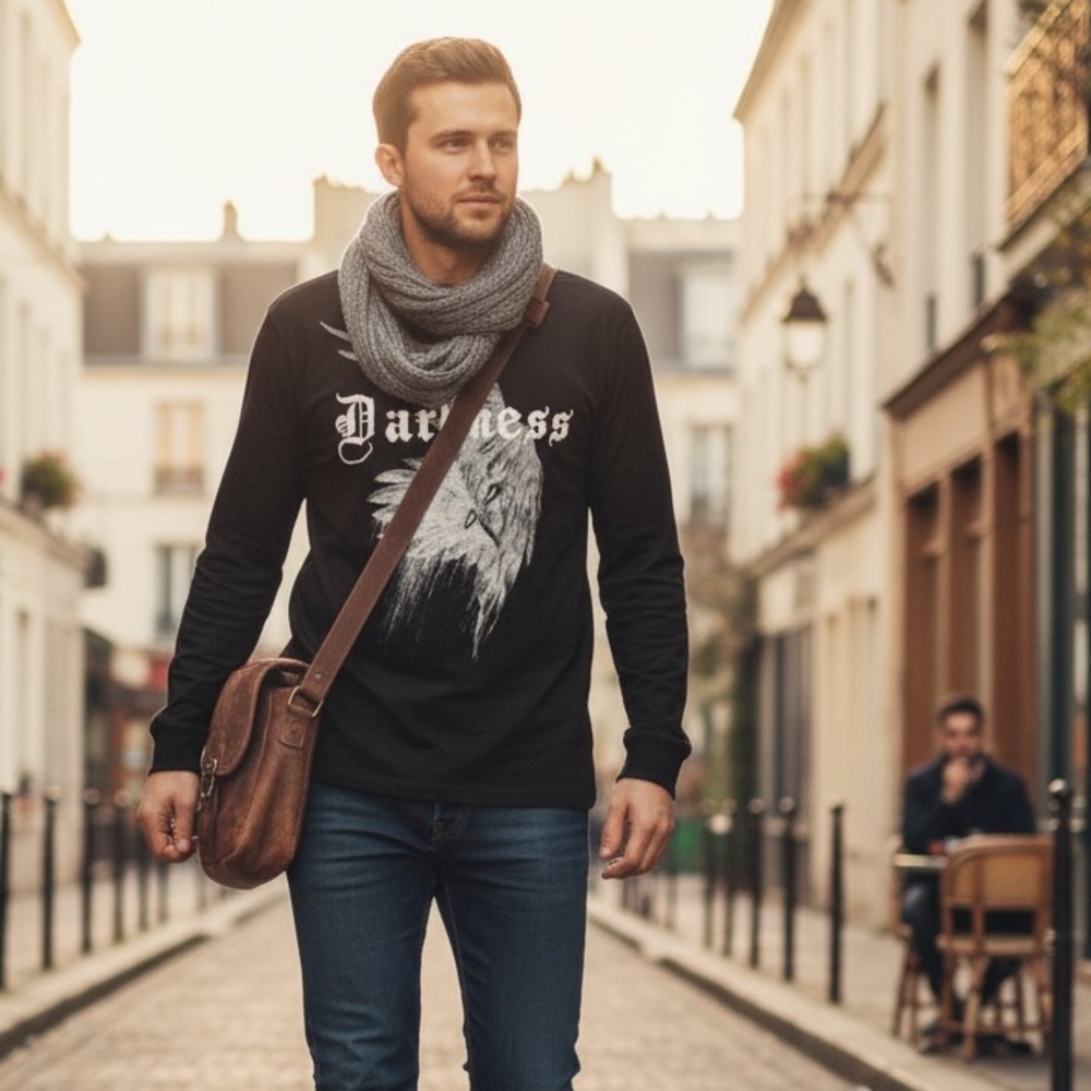 Street Legal Gothic "Darkness" Wing Graphic Tee XXL